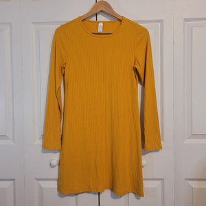 🍂 Mustard Long Sleeve Dress
